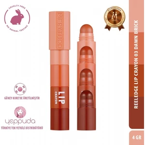 Reeledge Lip Crayon 03 Dawn Brick - 4 Renkli Lip Crayon