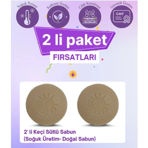 - Keçi Sütlü Sabun - Naturel 2’li