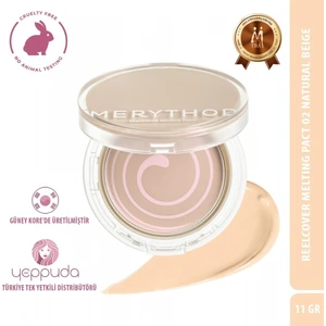 Reelcover Melting Pact 02 Natural Beige SPF50+PA++++ - Yağlı Ciltler Için Yüksek Kapatıcı Fondöten