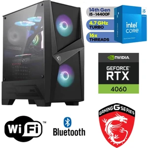 Gaming Pc Ddr5 – Rtx 4060 8gb – Intel Core I5 14400F – 32GB Ddr5 Ram – 1 Tb M.2 SSD – Windows 11 Pro