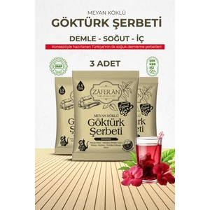 Göktürk Şerbeti 3x1.5 lt Meyan Kökü Şerbeti Ramazan Şerbeti Doğal Şerbet