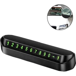 Araç Içi Park Telefon Numarası Fosforlu Numaratör Oto Cam Kartı
