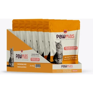 Tavuklu ve Ciğerli Yetişkin Kedi Yaş Maması 85 gr X24 Adet