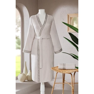 Aurea Nakışlı Kimono Kadın Bornoz Seti