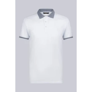 Beyaz Regular Fit 100% Pamuklu Polo Yaka Tişört