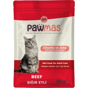 Pouch Sığır Etli Yetişkin Kedi Yaş Maması 85 gr