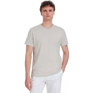 Taş Regular Fit 100% Pamuk V Yaka Tişört