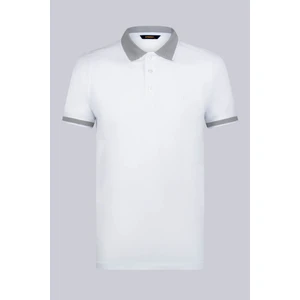 Beyaz Regular Fit 100% Pamuklu Polo Yaka Tişört