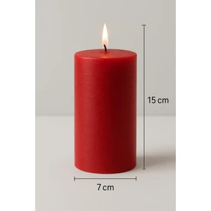 Respira 7*15 Kırmızı Silindir Mum