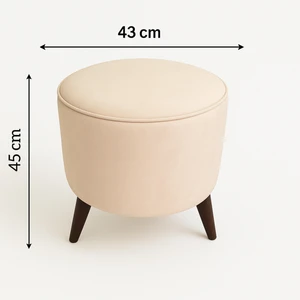 Yuvarlak Puf  Makyaj Koltuğu