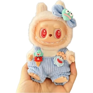 Yeni Labubu Canavarlar Kalp Atışı Macaron Emaye Yüz Kör Kutu Pvc Heykelcik Masa Üstü Süs Kawaii Bebek Çocuk Yılbaşı Hediyesi Renk: Bebek Yok 2 (Yurt Dışından)