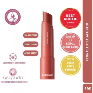 Dr.different Retinal Lip Balm Tinted - Çatlak Karşıtı %0.01 Retinal Içeren Renkli Dudak Balmı (SPF11 Güneş Koruması)