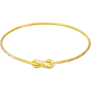 T51 Tuğrul Altın 10 Gr 22 Ayar İşçiliksiz Aşk Düğüm Baget Bilezik