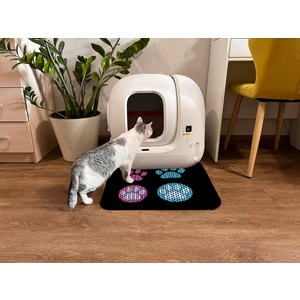 Elekli Tuvalet Önü Desenli Kedi Kumu Paspası 45 x 60 cm