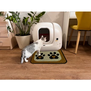 Elekli Tuvalet Önü Desenli Kedi Kumu Paspası 45 x 60 cm