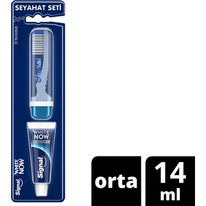 White Now Diş Macunu Seyahat Seti 14 ml Hızlı Beyazlatma Etkisiyle Pratik Kullanım
