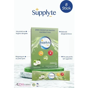 Elma Aromalı Çinko - Magnezyum Takviyeli Elektrolit Tozu 12 gr x 8 Adet