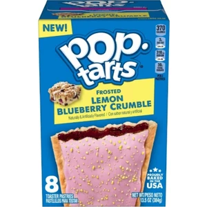Pop Tarts Frosted Lemon Blueberry Crumble 8 Toaster Pastrıes 384 gr