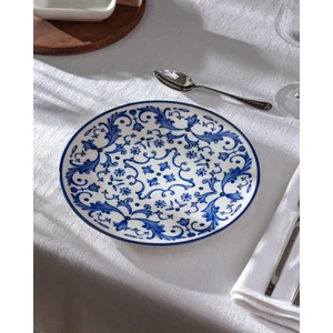 Reve Bleu Serenity Servis Tabağı - 25 cm - Mavi/beyaz