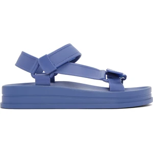 Kadın Mavi Bantlı Kalın Tabanlı Jelly Sandalet 25SFE4752PV