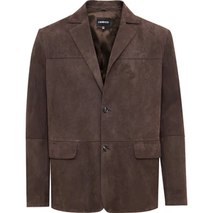 Rodrygo Erkek Kahverengi Blazer Süet Deri Ceket 25SGD656510