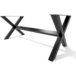 Metal Masa Ayağı Orta Destekli Masa Ayağı Çapraz Tasarım Ayak Modeli Yemek Masası Mutfak Masası Ayakları 70X70X100 cm