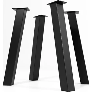 Metal Masa Ayağı Mutfak Masası Ayağı 4lü Set 75 cm Siyah Renk