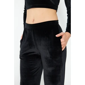 Tariki Siyah Kadife Pantolon