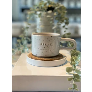 Relax Yazılı El Yapımı Seramik Kupa