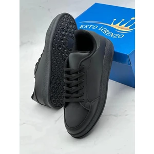 Erkek Klasik Siyah Ortopedik Spor Sneakers Günlük Ayakkabı