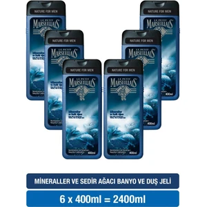 Le Petit Marseillais  Mineraller ve Sedir Ağacı Duş Jeli 400 ml x 6