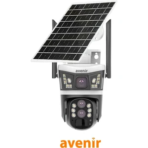 AV-S432 4mp 10X Optik Zoom 2 Kameralı Solar Ptz 4g Sim Kartlı Kamera