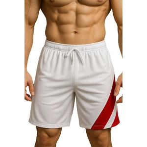 Top Glory Beyaz Cepli Basketbol Şortu Spor Şort