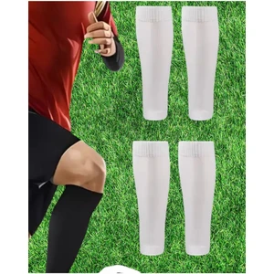 Tabansız Futbol Çorabı Ayaksız Pamuklu Tozluk Futbolcu Spor Tozluğu 2 Çift