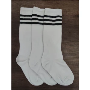 3 Çift Çocuk Futbol Çorabı Uzun Tozluk Halı Saha Çorabı Pamuklu