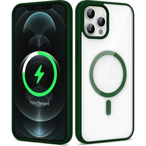 iPhone 12 Pro Max Uyumlu (12 Pro Max) Ege Serisi Magsafe Wireless Şarj Özellikli Silikon Kılıf