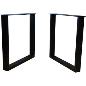 Kare Ayak Yemek Çalışma Ofis Toplantı Bahçe Balkon Metal Mobilya Masa Ayakları 60X70 cm (1 TAKIM 2 ADET )