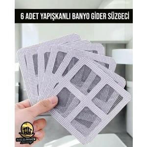 Banyo Gider Bandı- Kendinden Yapışkanlı Pislik Tutucu Banyo - Mutfak Gider Filtresi (6 Adet)