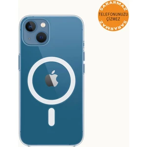 Apple iPhone 13 Animasyonlu Sararmaz Magsafe Kılıf