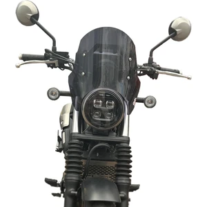 Honda cl 250 Uyumlu Navigasyon Barlı Füme Retro Tur Camı - Siperlik