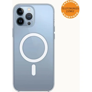 Apple iPhone 13 Pro Max Animasyonlu Sararmaz Magsafe Kılıf