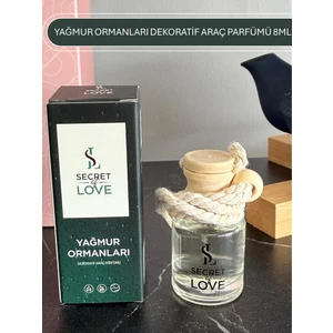 Secret of Love Yağmur Ormanları Araç Kokusu Ferahlatıcı Etki 8 ml Cam Şişede