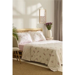 Kaşmir Home Pure Lov %100 Pamuk Çift Kişilik Nevresim Takımı Rose