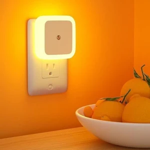 Fotoselli LED Gece Lambası, Amber Renk Sensörlü Gece Lambası, 1 Watt Amber Renk LED Gece Lambası