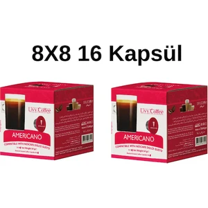 Dolce Gusto Uyumlu Americano Kapsül Kahve 8x8 16 Kapsül