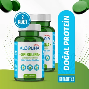 Spirulina 120 Tablet 525 Mg  (2 Adet) PROTEİN KAYNAĞI - TAKVİYE EDİCİ GIDA