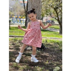 Kız Çocuk Çilekli Elbise