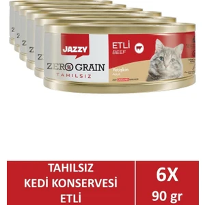 Zero Grain Yetişkin Kedi Etli 90 gr x 6 Adet
