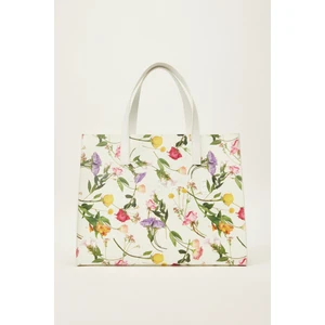 Ted Baker Beyaz Ikonik Floral Desenli Küçük Çanta TBSS25FIB044