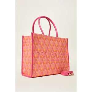 Ted Baker Fuşya Oblique Monogram Alışveriş Çantası TBSS25FSB067
